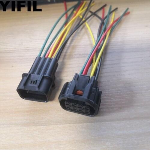 1set 8 Pin/Way Male Or Female Connector LED Headlight Speaker Plug For Honda Civic Odyssey XRV VEZEL 6181-6850 6189-7423