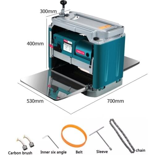 12 inch desktop planer electromechanical planer small household press planer single side high power woodworking power tool