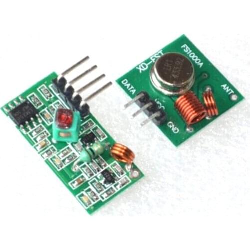 2pcs=1set 433/315MHZ 5V Super Regenerative Receiving Module/Wireless Receiving Module/Wireless Transmitting Module