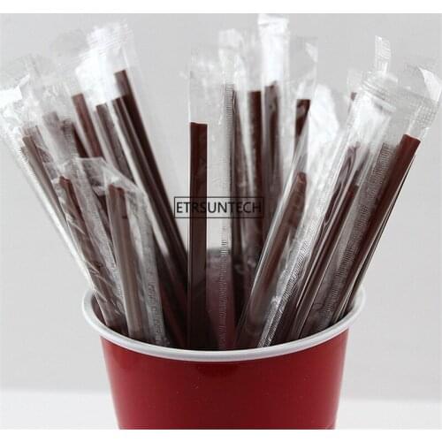 20Set Coffee Straw Plastic Drinking Stirring Tea Milk DIY Tea Coffee Tools Supplies Home Party Bar Accessories