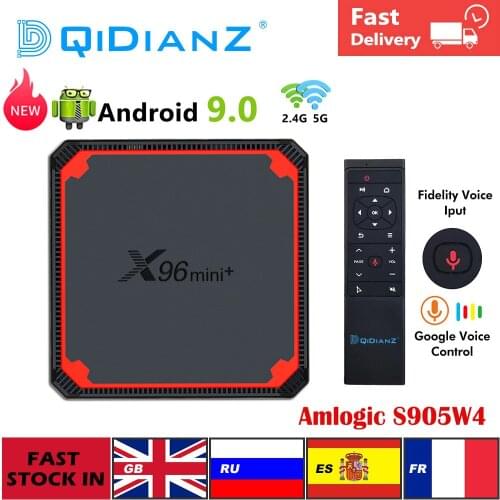 2021 New Arrival X96 Mini Plus Amlogic S905W4 TV Box Android 9.0 Quad Core Dual Wifi 4K Set Top Box Google Voice Youtube pk h96