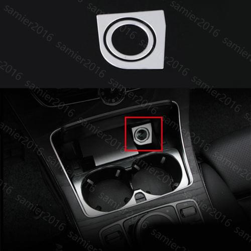 2x Alloy Cigarette Lighter Trim Cover Fit For Mercedes-Benz GLC Class X205 16-17