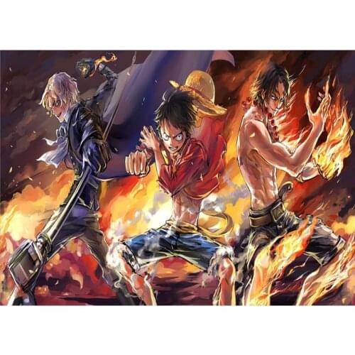 Diamond Painting One piece Luffy Full Square/Round Diamond Embroidery Sale Cartoon Diamond Art Mosaic Crystal Handicraft FH230