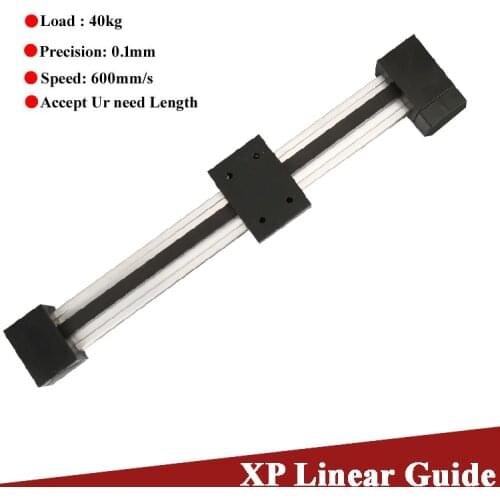 Free Shipping 100-1200MM Effective Stroke 3M-15mm Timing Belt Linear Guide Motion Module Rail Table Slide Stage CNC