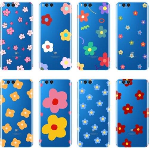 Phone Case For Xiaomi Mi Max Mix 1 2 2S 3 Case Silicone Yellow Flower Aesthetic Red Pink Back Cover For Xiaomi Mi Note 1 2 3