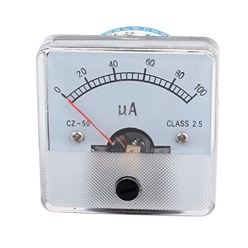 CZ50/DH50 Pointer Needle DC 0-100UA Current Tester Panel Analog Ammeter Mechanical micro safety indicator