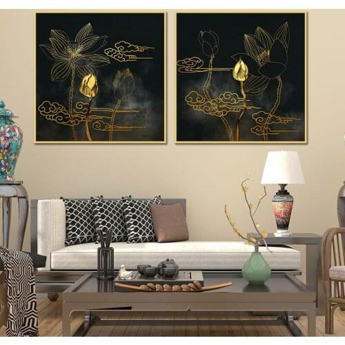 Home Wall Art Decor Retro Abstract Pattern Posters Canvas Painting Luxury Print for Classical Art Living Room Design Picture