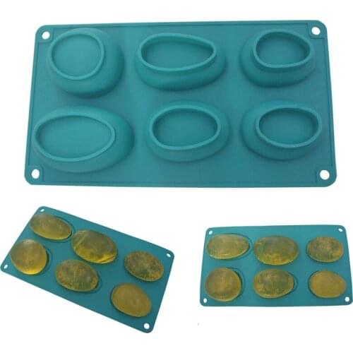 1Pcs Soap Molds For Soap Making Silicone Soap Mold Circle Cupcake Baking Pan Molds Making Supplies