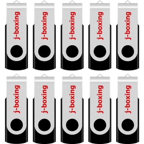 J-boxing 10PCS 8GB USB Flash Metal Folding Flash Pen Drive Rotating usb флешка for Computer Macbook Car studio usb memory stick