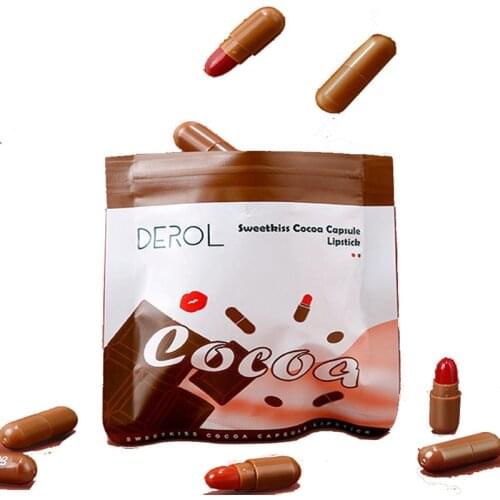 Hot! Chocolate Capsule Lipstick Set 10pcs Mini Lipsticks Matte Waterproof Lip Tint Shining Lip Glaze Set Makeup Cosmetics TSLM1