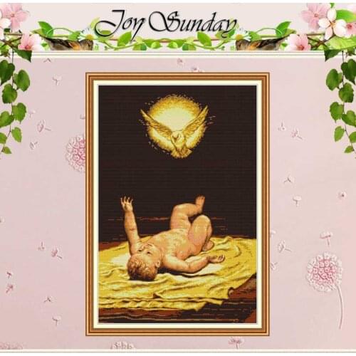 Peace and Future baby patterns counted 11CT 14CT Cross Stitch Set DIY Chinese Cross-stitch Kit Embroidery Needlework Home Decor