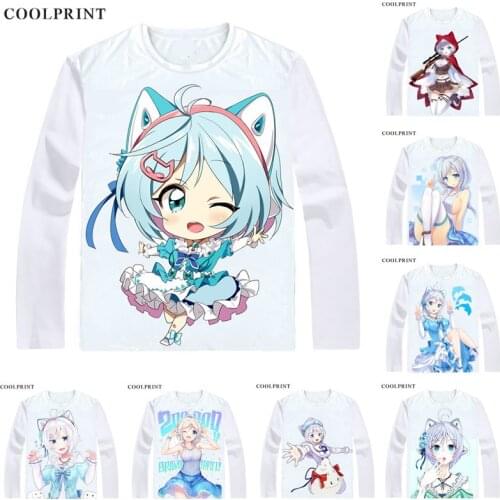 Dennou Shoujo Youtuber Siro T Shirt Virtual Youtuber Vtuber Artificial Intelligence AI Men T-shirt Printed Long Sleeve Shirts