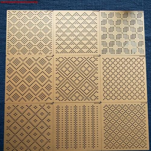 Embroidery kit patchwork Hand account sewing Drawing tools Quilting ruler Acrylic Sashiko design mould Template