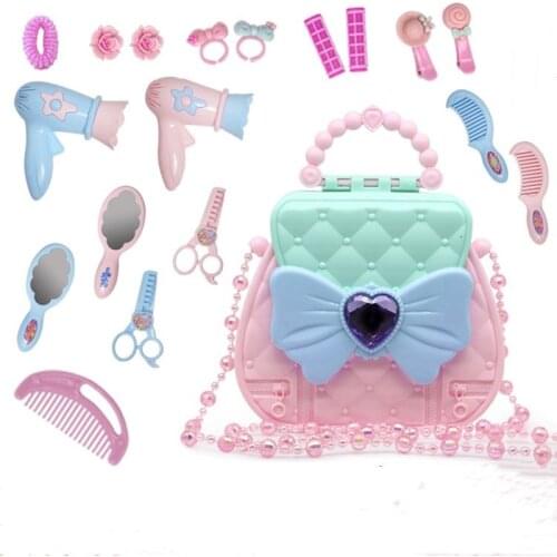 Girls Princess Frozen Dressing Makeup Toy Set Kids Beauty Toys Childrens Simulation Dressing Table Fashion Toys Pretend Play