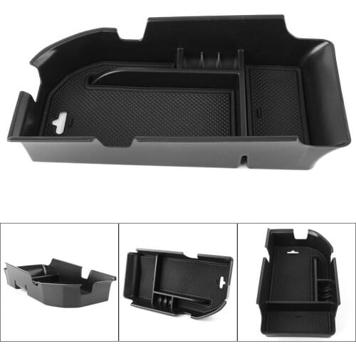 New For Camry 2018 Car Center Console Armrest Storage Box Organizer Tray Black ABS Plastic Auto Accessories