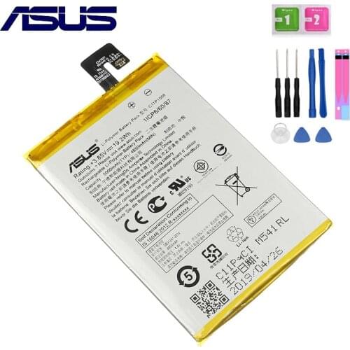 100% Orginal C11P1508 Battery For ASUS Zenfone MAX ZC550KL Z010DA 5000Z C550KL Z010AD Z010DD Z010D 4850mAh+Gift Tools