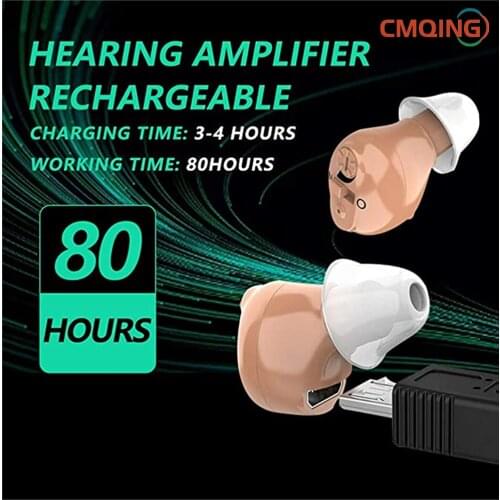 Mini CIC Rechargeable Audifonos Hearing Aid Invisible Hearing Aids Sound Amplifier Good as Siemens Hearing Aid for The Elderly