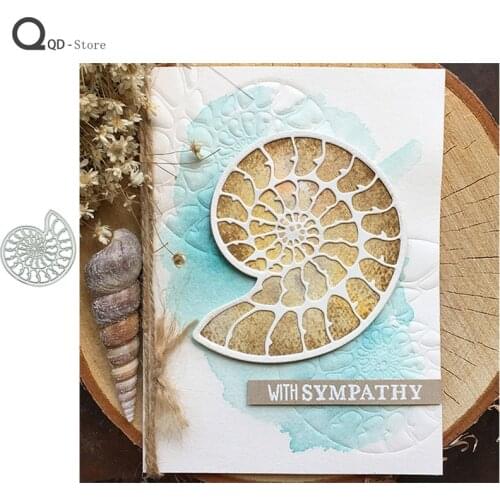 Conch Metal Cutting Dies for Scrapbooking Mold Cut Stencil Handmade Tools DIY Card Make Mould Model Craft Decoration New 2021