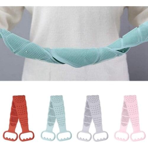 Silicone Bath Body Brush, Shower Massager/Exfoliating Back Scrubber for Shower/Back Scratcher/Body Skin Scrubber Deep Clean