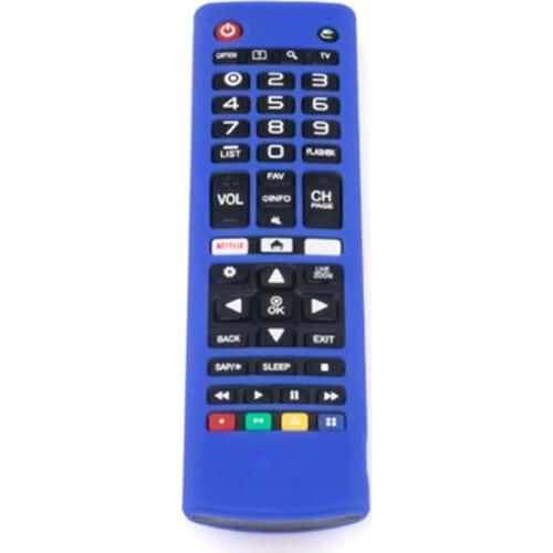 Silicone Remote Control Protective Case Cover for LG TV AKB75095307 (Blue)