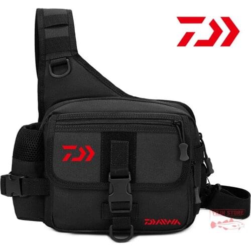 Daiwa Fishing Bag Mens Chest Bag Shoulder Bags Fashion Outdoor SportCrossbody Bag Multifunction Backpack Camouflage Fishing Bag