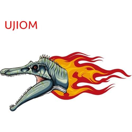 UJIOM Dinosaurus Spinosaurus Head Wall Stickers Customizable Animal Wall Decorations Living Room Decals Kitchen Toilet Sticker