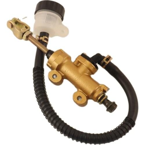 Rear Foot Brake Master Cylinder Pump Quad ATV Hydraulic with Reservoir for Pit Dirt Bikes Motorcycle