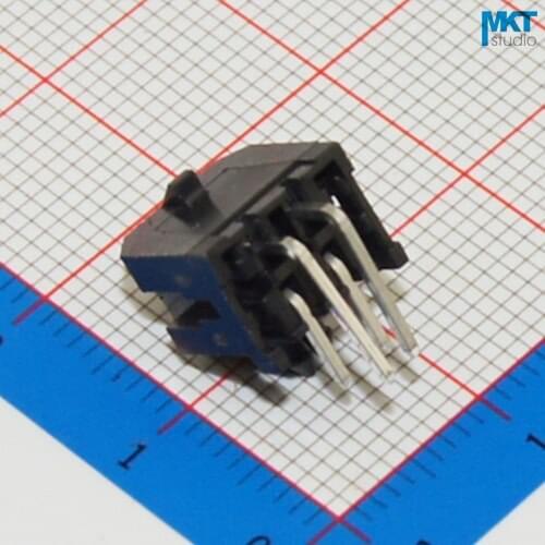 100Pcs 2*2P Right Angle 3.0mm Pitch Spacing PCB Male Box Header Bar Connector