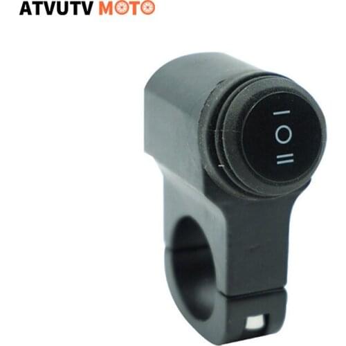 22mm Motorcycle Aluminum Alloy Handlebar Mount weatherproof Switch For Headlight Fog Spot Light 12V Waterproof Headlight light