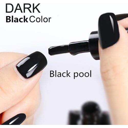 40518 Black Pool gel polish primer UV gloss sealer soak enhanced 7.3ml long lasting manicure art nail gel Lak varnish primer