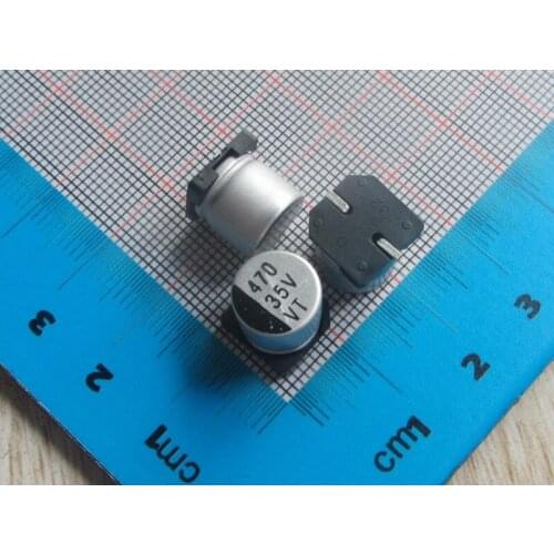Free Shipping 50pcs/lot high Quality SMD Aluminum Electrolytic Capacitor 35V 470UF 10*10MM electrolytic capacitor 470uf