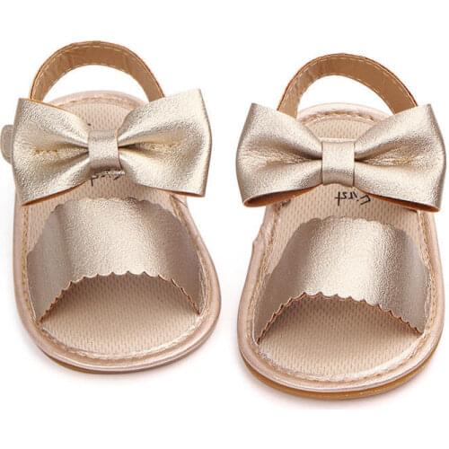 Newborn Infant Baby Girl Sandals Summer Baby Girl Shoes Pu Bow Baby Girl Sandals Baby Shoes Playtoday Beach Sandals
