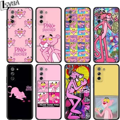 Pink Panther for Samsung Galaxy S21 Ultra Plus 5G Note 20 10 9 8 S10 S9 S8 S7 S6 Edge Plus Black Phone Case