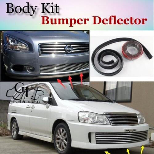 Bumper Lip Deflector Lips For Nissan Prairie Multi Stanza Wagon Liberty Axxess Front Spoiler Skirt For Tuning / Body Kit / Strip