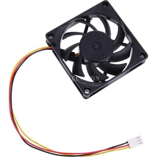 DHL 200 PCS Lot 40mm x 40mm x 10mm 4010S PC Computer Case 2Pin Black DC 12V Blue LED Brushless Cooling Fan