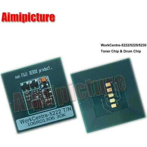 For Xerox WorkCentre 5222 5225 5230 30K 106R01305 Toner Cartridge Reset Chip 5pcs/lot