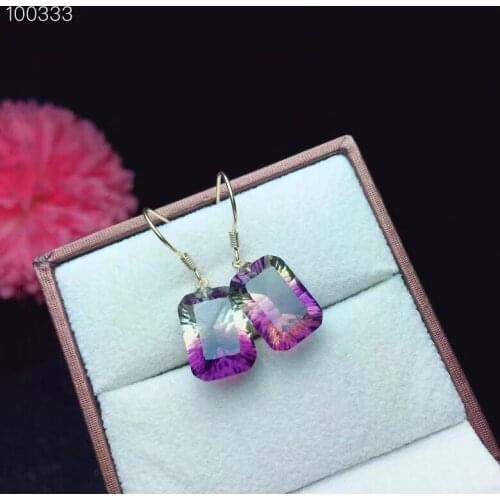 Elegant 100% Natural and Real Ametrine Earring 925 sterling silver Earring