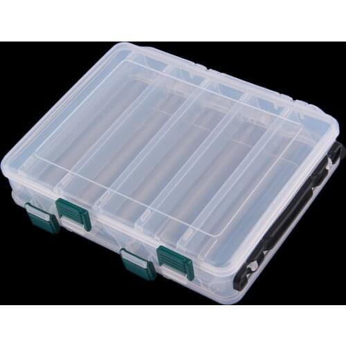 Fishing Box 10 Grid 14 Grid Fishing Accessories Bait Hook Box Accessories Box Storage Box Double-sided Fishing Tackle Boxfishing