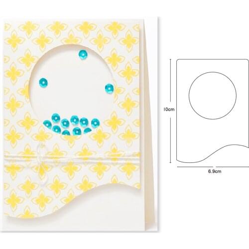 Circle photo frame Metal Cutting Die Mold Stencil for DIY Embossing Paper Photo Album Cards Making Scrapbooking Dies Cut Mould