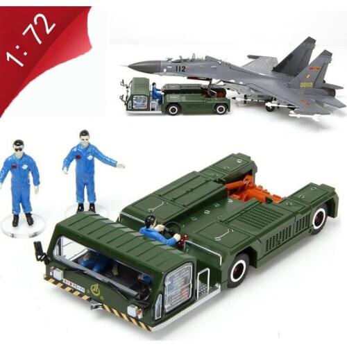 13CM 1/72 scale diecast Fighter tractor trailer Model For air plane model accessories adult children kids boy toy for display