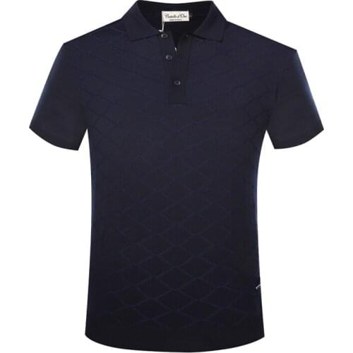 Billionaire polo shirt silk men 2021 New fashion Casual short sleeve button printing elasticity Comfortable M-5XL England