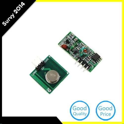 5pcs 433Mhz RF transmitter and receiver kit diy electronics