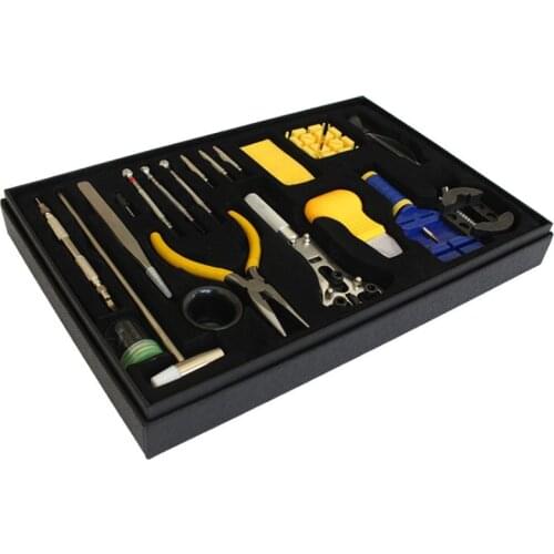 Professional 20 Pcs Watchmaker Watch Repair Tools Kit Link Pin Remover Case Opener Link Removal Set