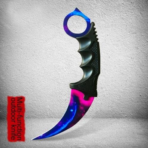 PEGASI Karambit Knife CS GO Fixed Knives Hunting Tactical Survival Claw Knife Camping Outdoor Pocket Rescue Faca EDC Tools