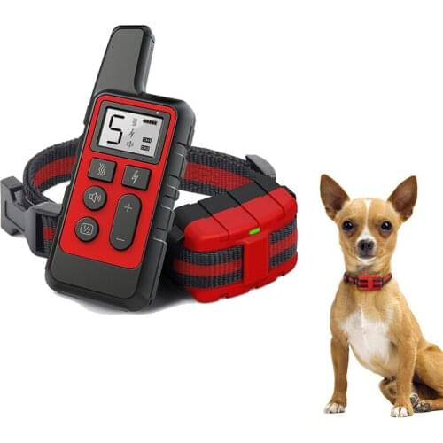 Dog Training Collar 500m Control Trainer Device Vibration Electrostatic Pulse Warning Stop Bark Deterrents Waterproof Collar