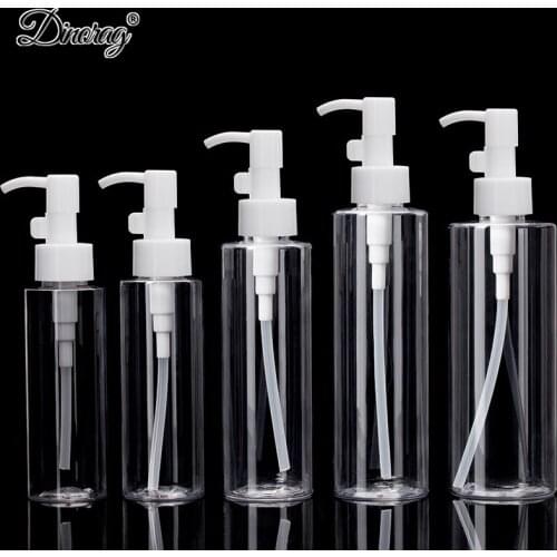 100/120/150/200/250ml Plastic Shampoo Bottles Soap Dispensers Lotion Makeup Remover Empty Bottle Travel Container Cosmetics