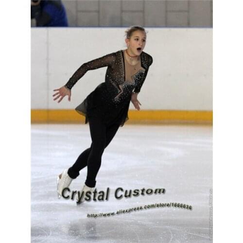 Custom Figure Skating Dress For Competition Fashion New Brand Ice Figure Skating Dress For Children DR3558