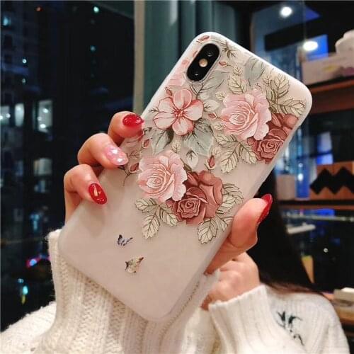Suitable for iPhone 13 case cell phone full matte XS iPhone 12 Pro Max case soft case flower chart anti falling