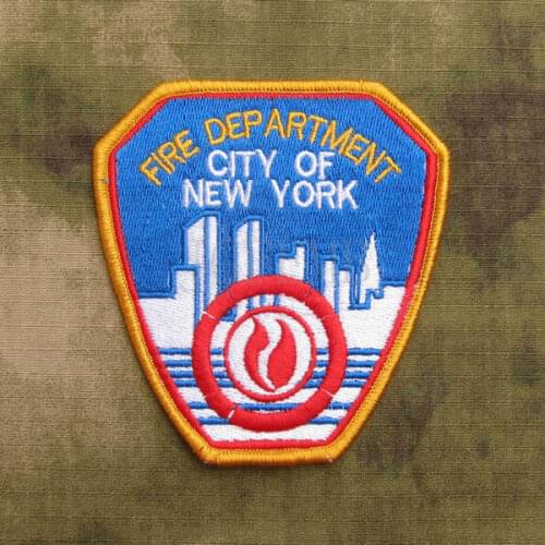 Full Embroidered FDNY Fire Department City of New York SealTeam 6 Military Tactical Morale Embroidery patch B3145