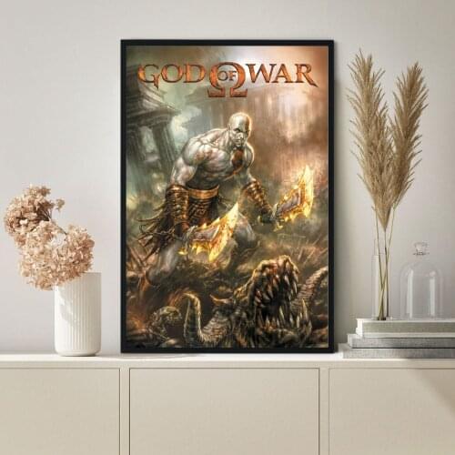 God Of War 3 Game Poster Wall Painting Home Decoration (No Frame)